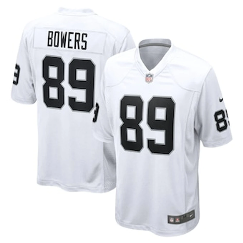 Men's Nike Brock Bowers  White Las Vegas Raiders Game Jersey