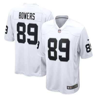 Men's Nike Brock Bowers  White Las Vegas Raiders Game Jersey