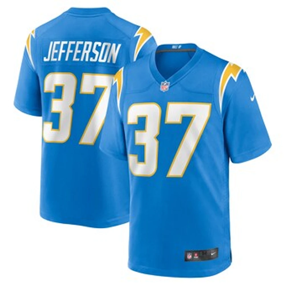 Men's Nike Tony Jefferson  Powder Blue Los Angeles Chargers Team Game Jersey