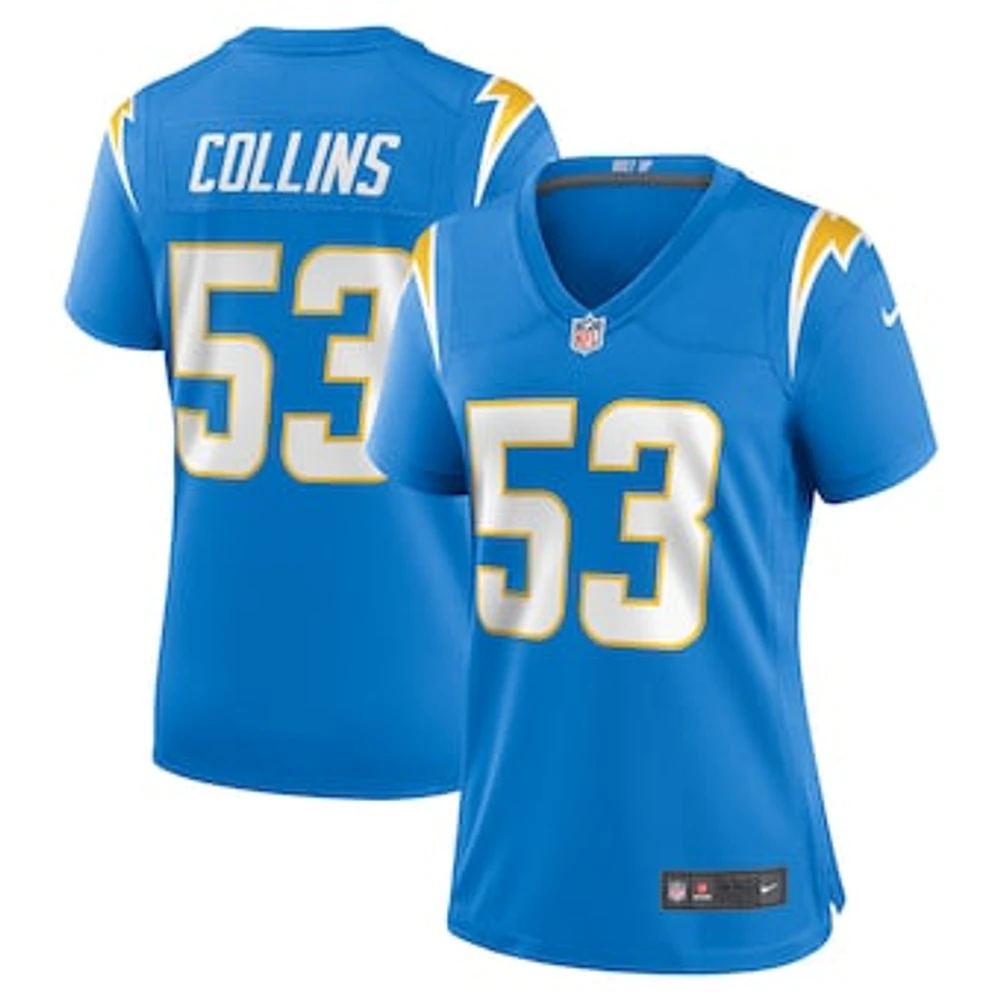 Women's Nike Chris Collins  Powder Blue Los Angeles Chargers Team Game Jersey