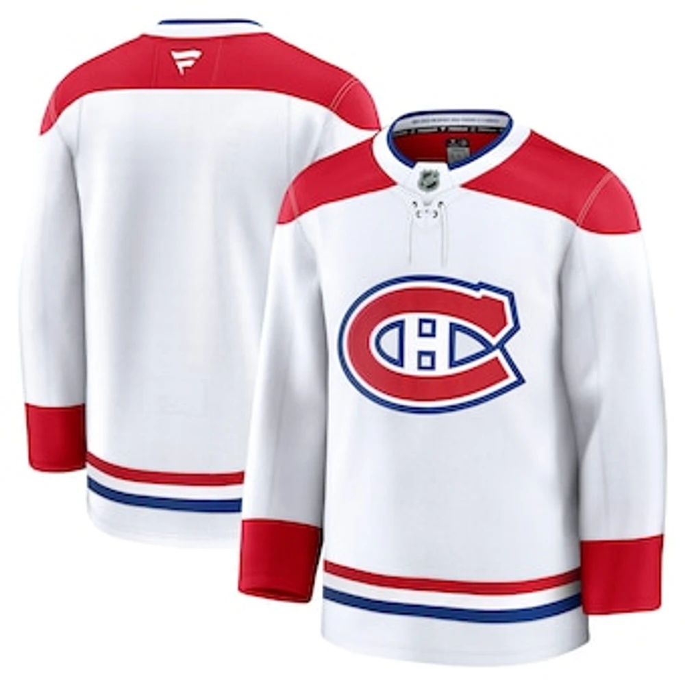 Men's Fanatics White Montreal Canadiens Away Premium Jersey