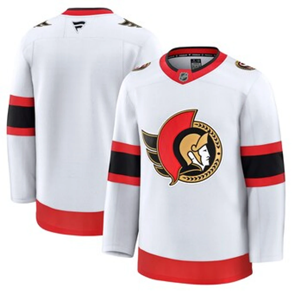 Men's Fanatics White Ottawa Senators Away Premium Jersey