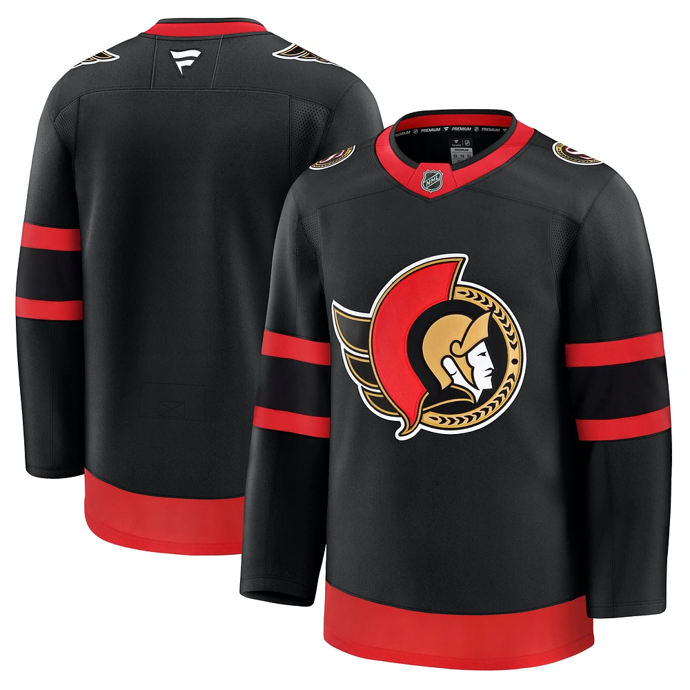 Men's Fanatics Black Ottawa Senators Home Premium Jersey