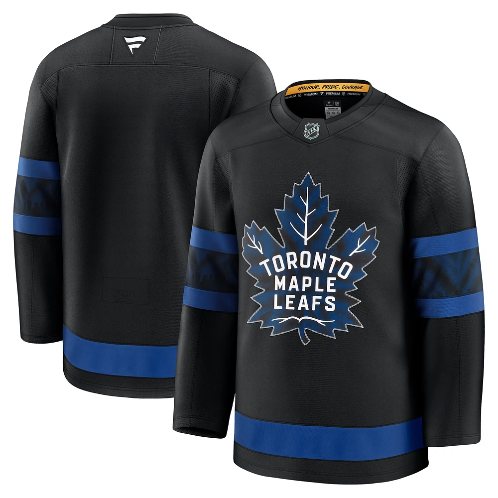 Men's Fanatics Black Toronto Maple Leafs Alternate Premium Jersey