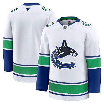 Men's Fanatics White Vancouver Canucks Away Premium Jersey