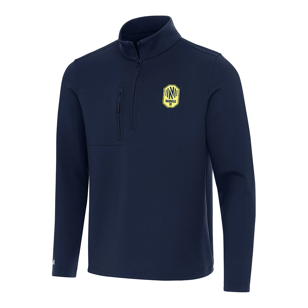 Men's Antigua Navy Nashville SC Insider Quarter-Zip Jacket