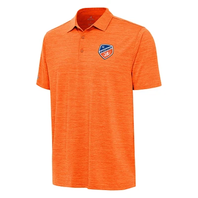 Men's Antigua Heather Orange FC Cincinnati Layout Polo
