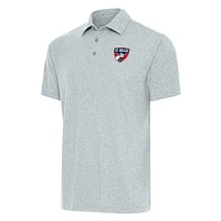 Men's Antigua Heather Gray FC Dallas Big & Tall Par 3 Polo