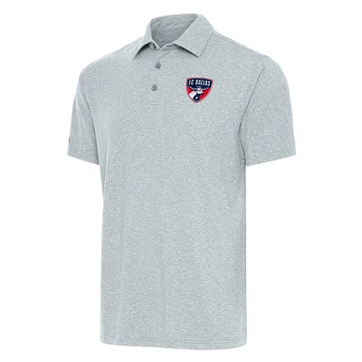 Men's Antigua Heather Gray FC Dallas Big & Tall Par 3 Polo