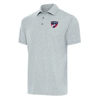 Men's Antigua Heather Gray FC Dallas Big & Tall Par 3 Polo