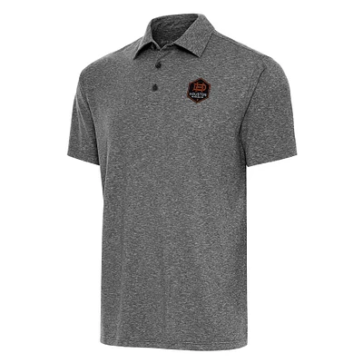 Men's Antigua Heather Charcoal Houston Dynamo FC Big & Tall Par 3 Polo