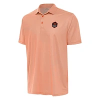 Men's Antigua White/Orange Houston Dynamo FC Rings Polo