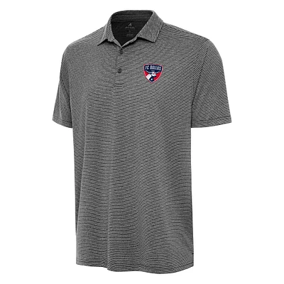 Men's Antigua Heather Black FC Dallas Scheme Polo