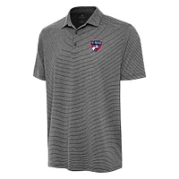 Men's Antigua Heather Black FC Dallas Scheme Polo
