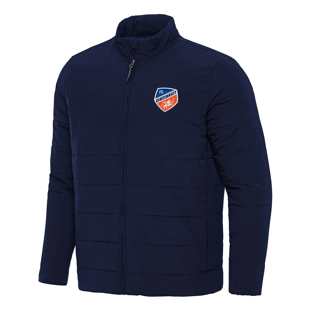 Men's Antigua Navy FC Cincinnati Swelter Full-Zip Jacket