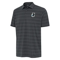 Men's Antigua Charcoal Minnesota United FC  Tunnel Polo