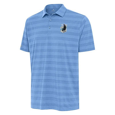 Men's Antigua Light Blue Minnesota United FC  Tunnel Polo