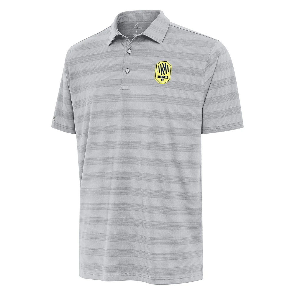 Men's Antigua Gray Nashville SC Tunnel Polo