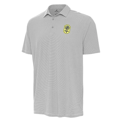 Men's Antigua Gray/White Nashville SC Twine Polo