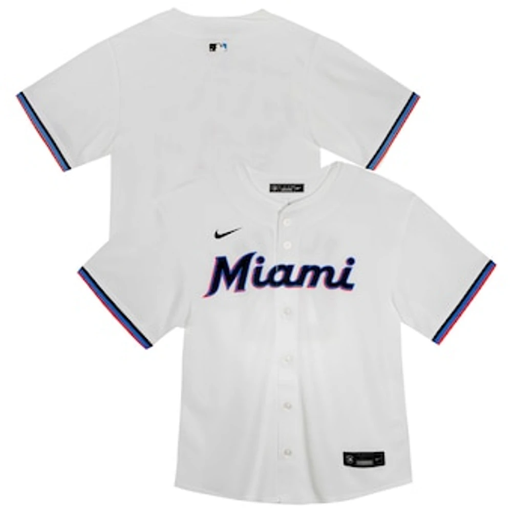 Youth Nike  White Miami Marlins Home Game Jersey