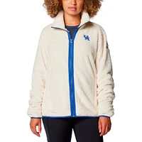 Women's Columbia  Cream Kentucky Wildcats Fireside II Sherpa Full-Zip Jacket