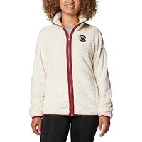 Women's Columbia  Cream South Carolina Gamecocks Fireside II Sherpa Full-Zip Jacket