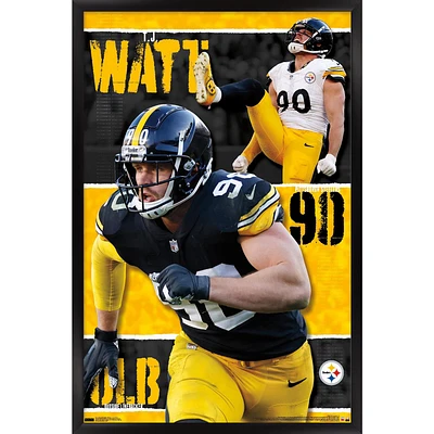 T.J. Watt Pittsburgh Steelers Framed 22.4" x 34" Player Poster