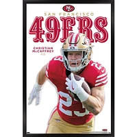 Christian McCaffrey San Francisco 49ers Framed 22.4" x 34" Player Poster