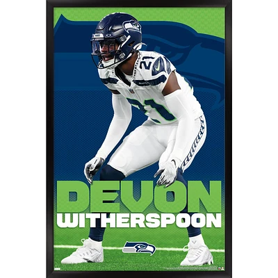 Devon Witherspoon Seattle Seahawks Framed 22.4" x 34" Player Poster