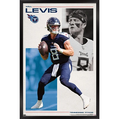 Will Levis Tennessee Titans Framed 22.4" x 34" Player Poster