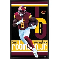 Brian Robinson Jr. Washington Commanders Framed 22.4" x 34" Player Poster