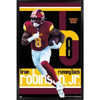 Brian Robinson Jr. Washington Commanders Framed 22.4" x 34" Player Poster