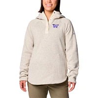 Women's Columbia White Washington Huskies Sweater Weather Fleece Lined Pullover Hoodie