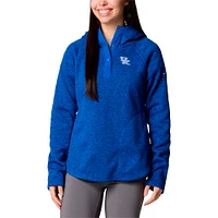 Women's Columbia Royal Kentucky Wildcats Sweater Weather Fleece Lined Pullover Hoodie