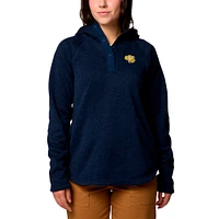 Women's Columbia Navy Notre Dame Fighting Irish Sweater Weather Fleece Lined Pullover Hoodie