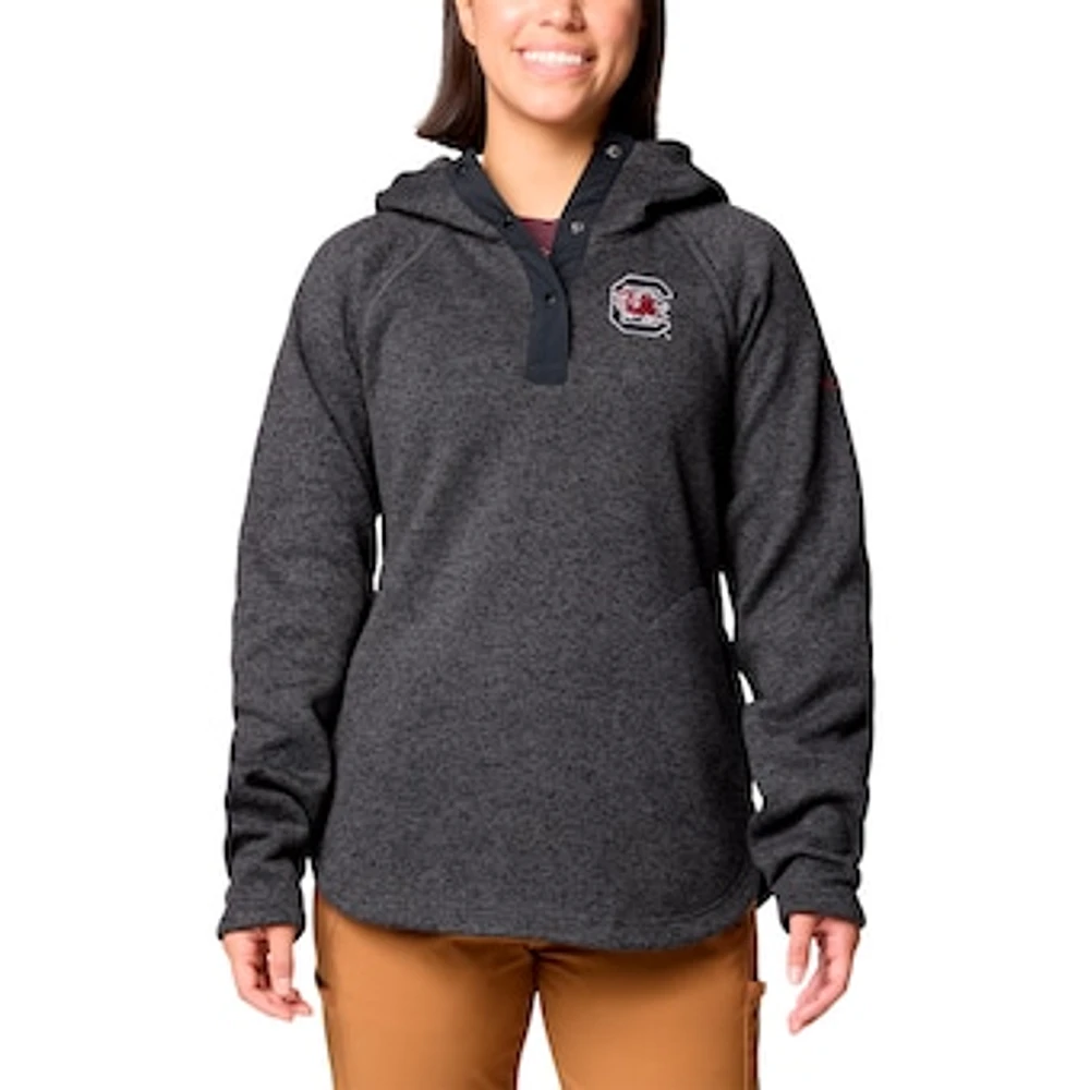 Women's Columbia Black South Carolina Gamecocks Sweater Weather Raglan Pullover Hoodie