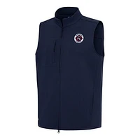 Men's Antigua Navy New England Revolution Demand Full-Zip Vest