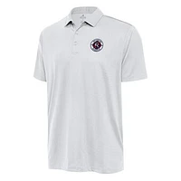 Men's Antigua White New England Revolution  Ellipse Polo