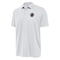 Men's Antigua White New England Revolution  Ellipse Polo