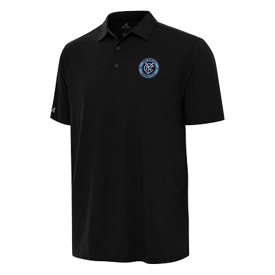 Men's Antigua Black New York City FC Era Polo