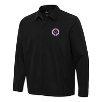 Men's Antigua New England Revolution Pivot Full-Zip Jacket