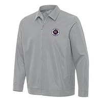 Men's Antigua New England Revolution Pivot Full-Zip Jacket