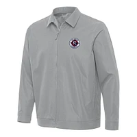 Men's Antigua New England Revolution Pivot Full-Zip Jacket