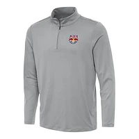Men's Antigua Gray New York Red Bulls Reprocess Quarter-Zip Jacket