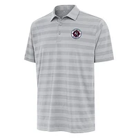 Men's Antigua Gray New England Revolution  Tunnel Polo