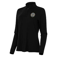 Women's Antigua Philadelphia Union Logo Intent Quarter-Zip Top