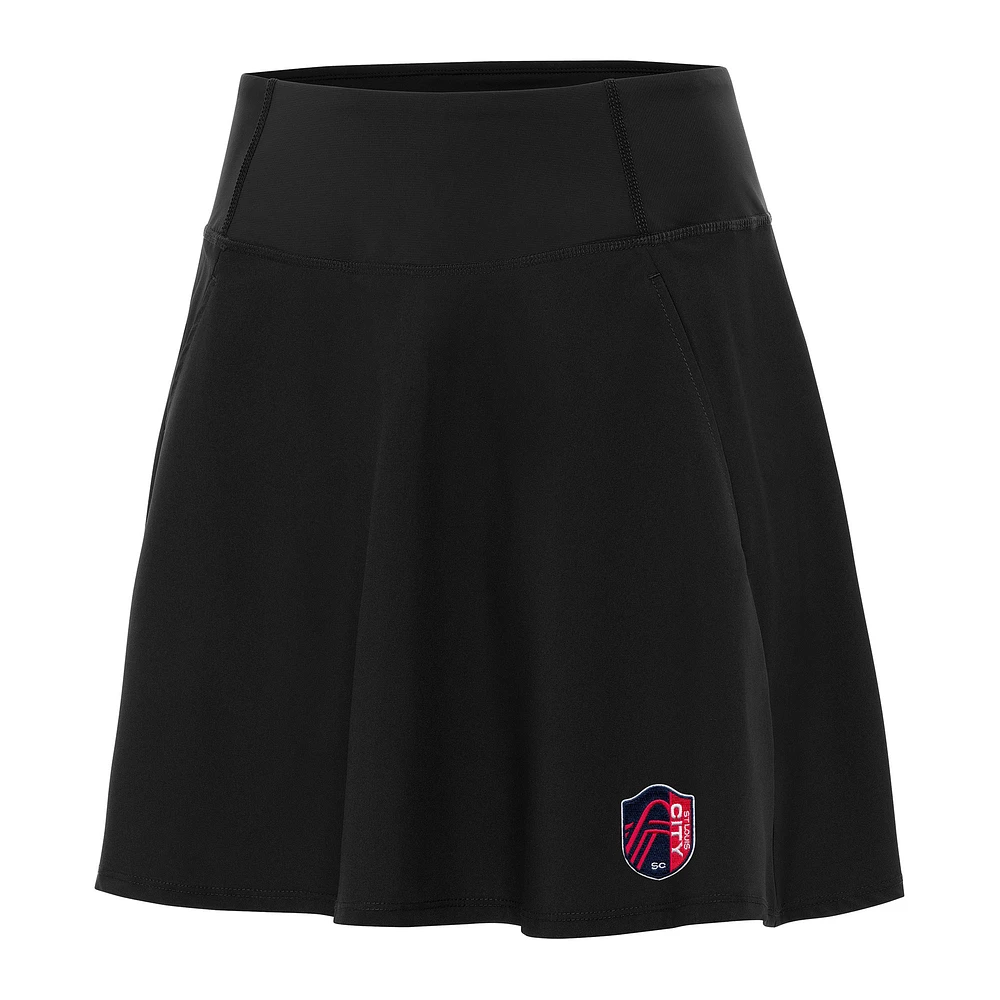 Women's Antigua Black St. Louis City SC Chip Skort