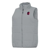 Women's Antigua Gray St. Louis City SC Experience Full-Zip Vest