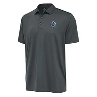 Men's Antigua Charcoal Vancouver Whitecaps FC Big & Tall Ellipse Polo