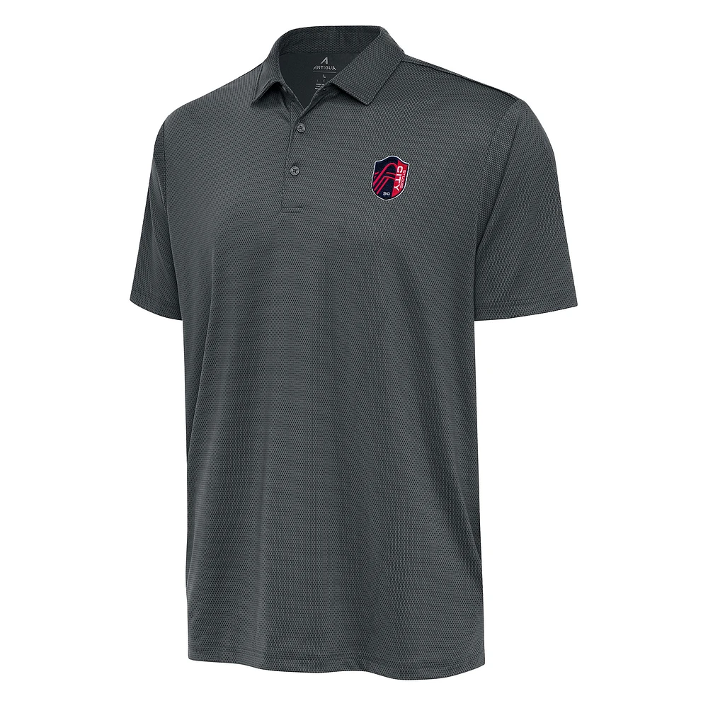 Men's Antigua Charcoal St. Louis City SC Big & Tall Ellipse Polo